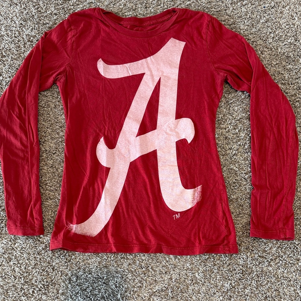 Red Long Sleeve Alabama Shirt